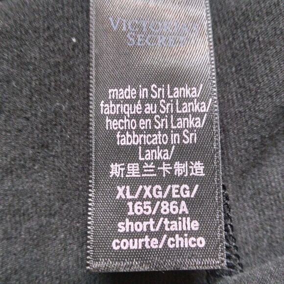 Victoria Secret Black Yoga Pants Flare Roll Down Waist Y2K Womens Size XL Short - Picture 5 of 10